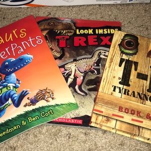 x3 T-Rex Books